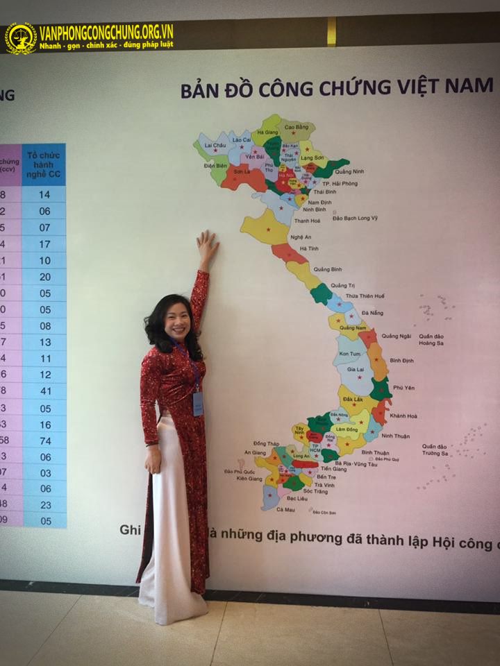 Bản đồ công chứng viên Việt Nam