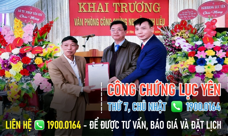 Văn phòng công chứng Nguyễn Anh Liễu - Lục Yên
