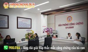 Văn phòng công chứng thành phố Vinh