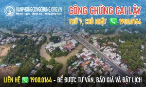 Văn phòng công chứng Thị xã Cai Lậy - Tiền Giang